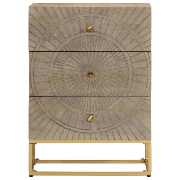 vidaXL Lipasto 55x30x76 cm täysi mangopuu ja rauta