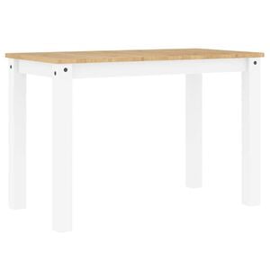 vidaXL Ruokap&ouml;yt&auml; Panama valkoinen 112x60x75 cm t&auml;ysi m&auml;nty