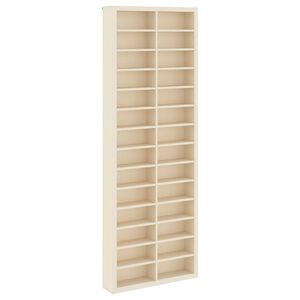 vidaXL Sein&auml;display-kaappi Sein&auml;kiinnitett&auml;v&auml; Beige 21 x 4,5 x 59 cm