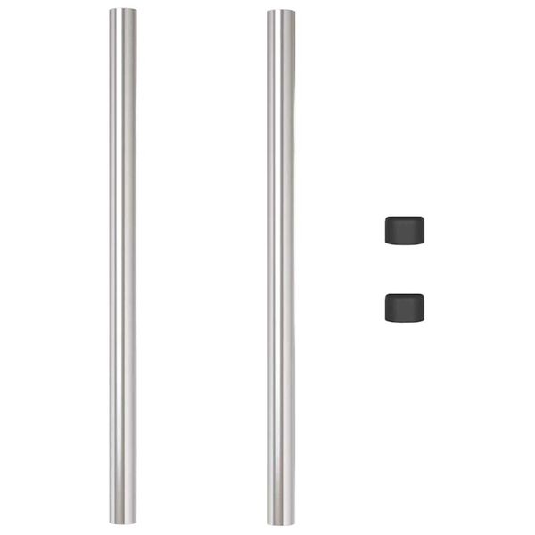 vidaXL Aitalatu 2 pcs Hopea 90 cm Jauhemaalattu ter&auml;s