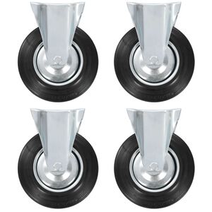 vidaXL Rullapy&ouml;r&auml;t kiinte&auml;t 4 kpl 200 mm