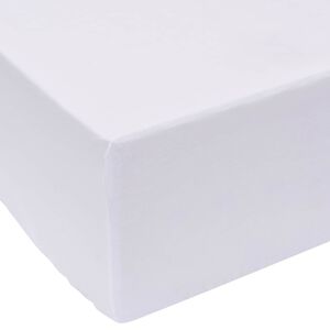 vidaXL Lakana Valkoinen 200 x 160 cm Puuvilla