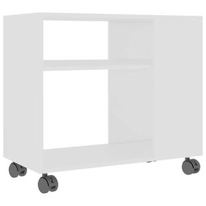 vidaXL Sivup&ouml;yt&auml; valkoinen 70x35x60,5 cm tekninen puu