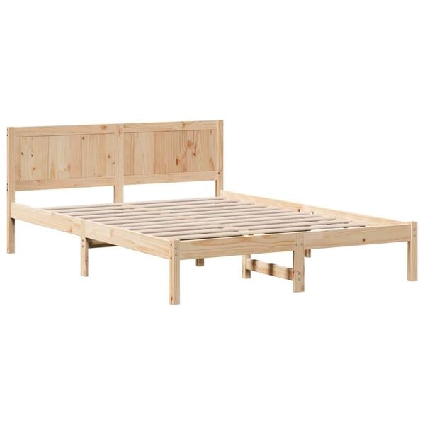 vidaXL S&auml;ngyn runko Ruskea 5FT King Size T&auml;ysi M&auml;nty