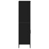 vidaXL Kaappi musta 79,5x35,5x137,5 cm tekninen puu