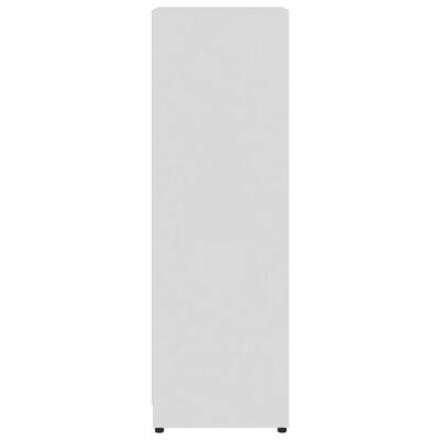 vidaXL Kylpyhuonekaappi korkeakiilto valkoinen 30x30x95 cm lastulevy