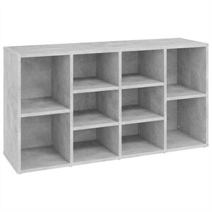 vidaXL Kenkien s&auml;ilytyspenkki betoninharm. 103x30x55 cm tekninen puu