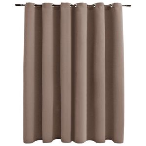 vidaXL Pimennysverho metallirenkailla ruskeanharmaa 290x245 cm