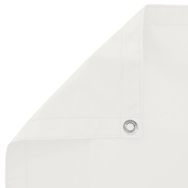 vidaXL Parvekkeen Verho Valkoinen 100 x 400 cm Oxford-kangas