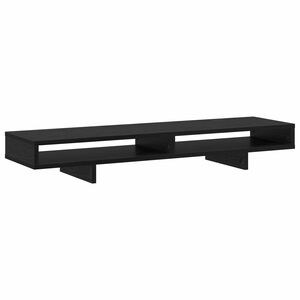 vidaXL N&auml;ytt&ouml;teline Musta 100 x 27 x 15 cm Tekninen puu