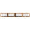 vidaXL Koiraportti jaloilla 4 pcs Vanha puu 100 x 60 cm Tekninen puu