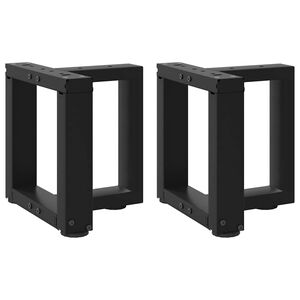 vidaXL Sohvap&ouml;yd&auml;n jalat T-muotoiset 2 kpl musta 30x25x(30-31) cm ter&auml;s