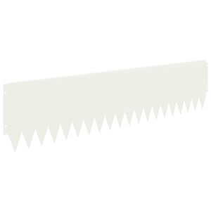 vidaXL Nurmireunus 20 kpl 103 x 25 cm Ter&auml;s valkoinen