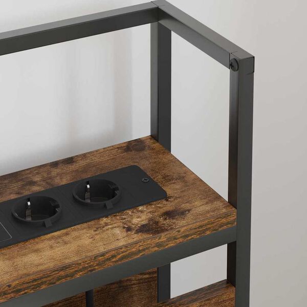 vidaXL S&auml;ilytysp&auml;&auml;ty hyllyll&auml; p&auml;&auml;tyll&auml; Savutammi 75 cm Tekninen puu