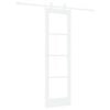 vidaXL Liukuovi Valkoinen 61 x 198,5 cm T&auml;ysi m&auml;nty ja lasi