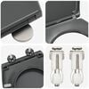 vidaXL Nopeasti irrotettava wc-istuin Antrasiitti 44.8 x 37.3 x 4.2 cm