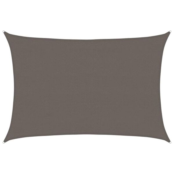 vidaXL Aurinkopurje 160 g/m² antrasiitti 4x5 m HDPE