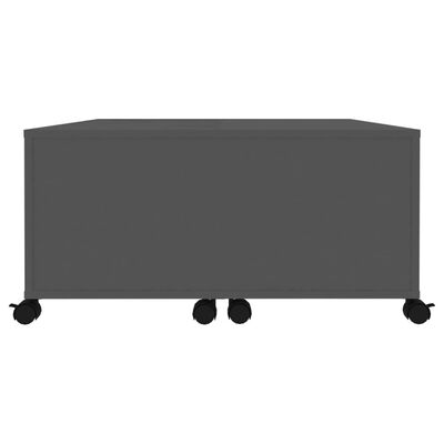 vidaXL Sohvapöytä harmaa 75x75x38 cm lastulevy