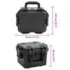 vidaXL Kannettava Flight Case Musta 30x24,5x20 cm PP