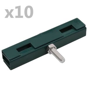 vidaXL Puutarhan U-mattoliitin 10 sarjaa vihre&auml;