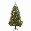 vidaXL Tekojoulukuusi saranoilla 300 LED-valoa ja joulupalloa 300 cm