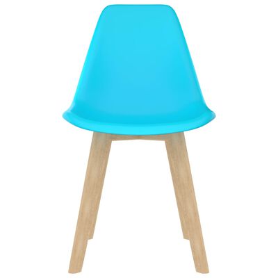vidaXL Ruokapöydän tuolit 4 kpl sininen muovi