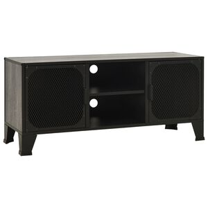 vidaXL TV-taso harmaa 105x36x47 cm metalli ja MDF