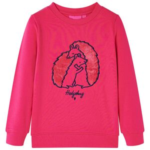 vidaXL Lasten collegepaita kirkas pinkki 104