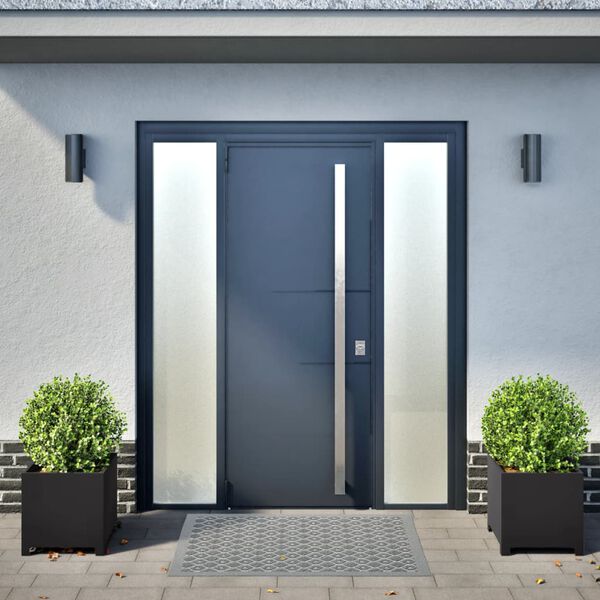 vidaXL Puutarhakukkalaatikot 2 kpl musta 40x40x40 cm ter&auml;s