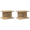 vidaXL Y&ouml;p&ouml;yt&auml; 2 pcs Artisan tammi 40 x 30 x 25 cm Tekninen puu
