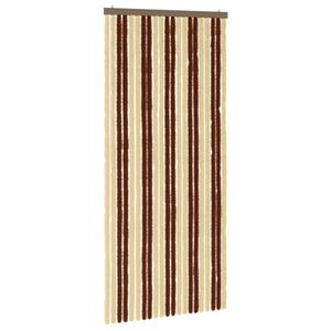 vidaXL Hy&ouml;nteiskangas Chenille Ruskea ja beige 90 x 200 cm 100% PP