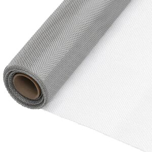 vidaXL Verkkosuoja ruostumaton ter&auml;s 60x2000 cm hopea