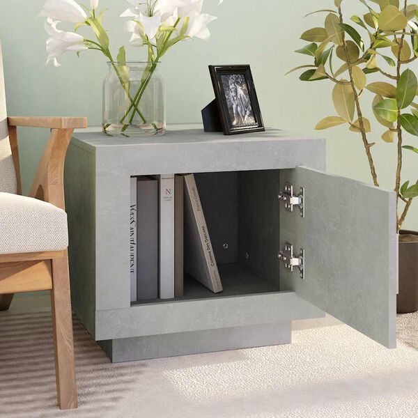 vidaXL Sohvap&ouml;yt&auml; betoninharmaa 51x50x45 cm tekninen puu