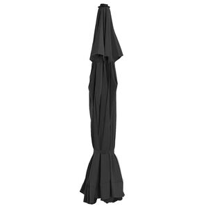 vidaXL Aurinkovarjon vaihtokangas musta 515 cm
