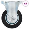 vidaXL Rullapy&ouml;r&auml;t kiinte&auml;t 8 kpl 100 mm