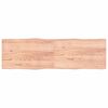vidaXLP&ouml;yt&auml;levy ruskea 200x60x(2-4)cm k&auml;sitelty t&auml;ystammi el&auml;v&auml; reuna