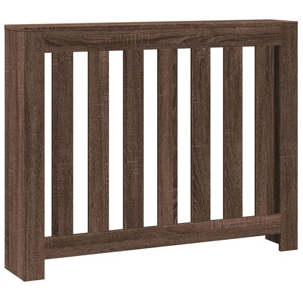 vidaXL L&auml;mp&ouml;patterin suoja ruskea tammi 104x20x82 cm tekninen puu