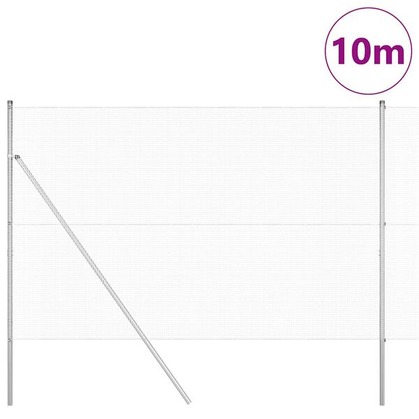 vidaXL Aitalatu Hopea 10 x 1,5 m (12 x 12 mm verkko) Ter&auml;s