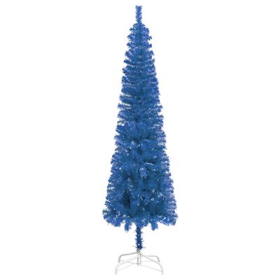 vidaXL Ohut joulukuusi sininen 120 cm