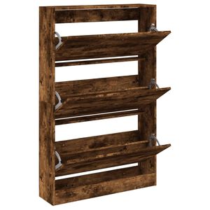 vidaXL Kenk&auml;kaappi savutammi 80x21x125,5 cm tekninen puu