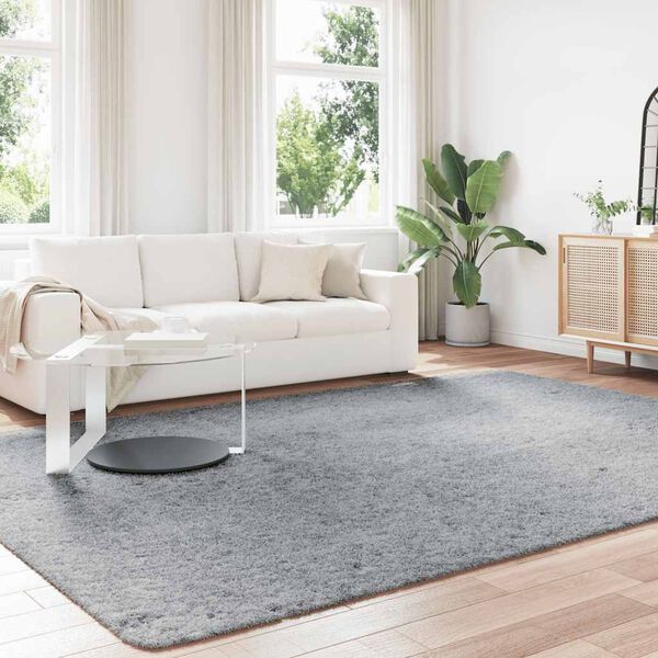 vidaXL P&ouml;rr&ouml;matto korkeanukkainen NAVARRA vaaleanharmaa 240x340 cm