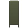 vidaXL Highboard Oliivinvihreä 68x39x103,5 cm Teräs