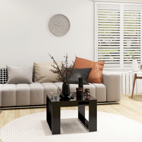 vidaXL Sivup&ouml;yt&auml; musta 50x50x35 cm tekninen puu