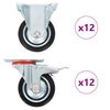 vidaXL 24 kpl Py&ouml;r&auml;t 75 mm
