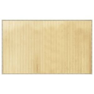 vidaXL Matto suorakaide vaalea luonnollinen 60x100 cm bambu