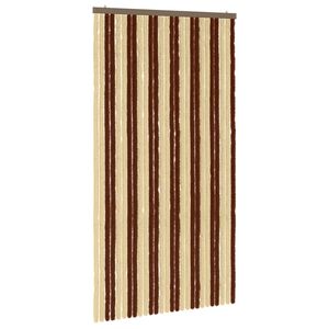 vidaXL Hy&ouml;nteiskangas Chenille Ruskea ja beige 118 x 220 cm 100% PP