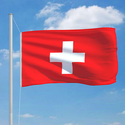 vidaXL Sveitsin lippu 90x150 cm