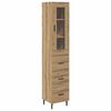 vidaXL Korkea kaappi Artisan tammi 34,5 x 34 x 180 cm Tekninen puu