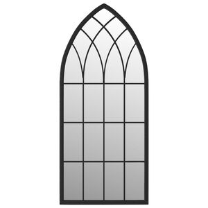 vidaXL Peili musta 100x45 cm rauta sis&auml;k&auml;ytt&ouml;&ouml;n