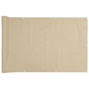 vidaXL Parvekkeen Suoja Oxford Kangas 90x600 cm Beige